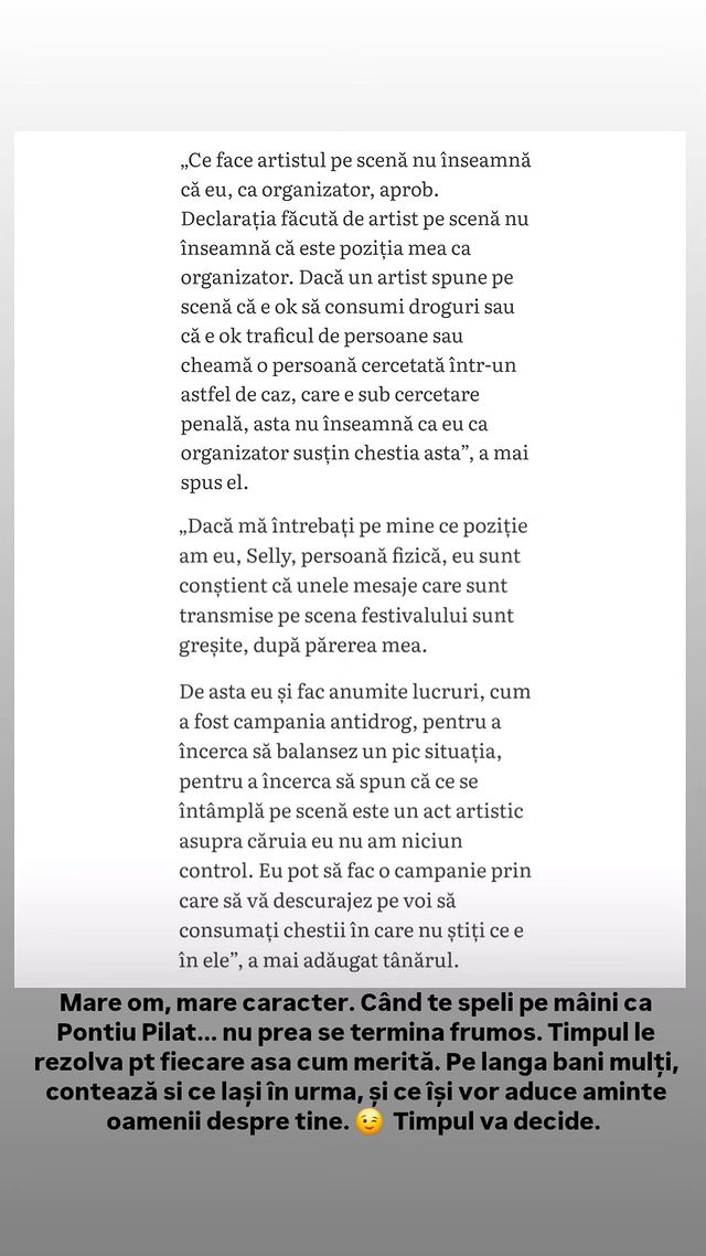 Oana Roman scandal cu Selly