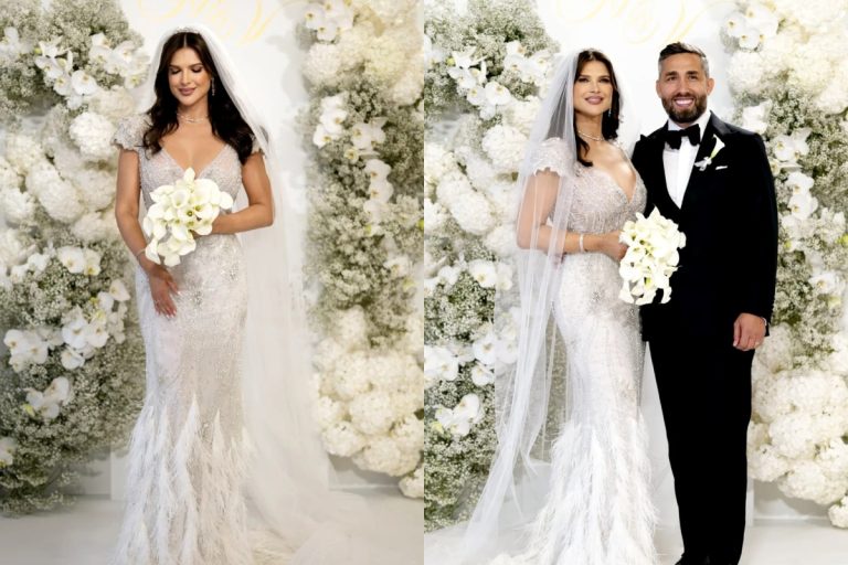 Cine a creat și cât au costat rochiile de mireasă purtate de Monica Bârlădeanu la nunta cu Valeriu Gheorghiță