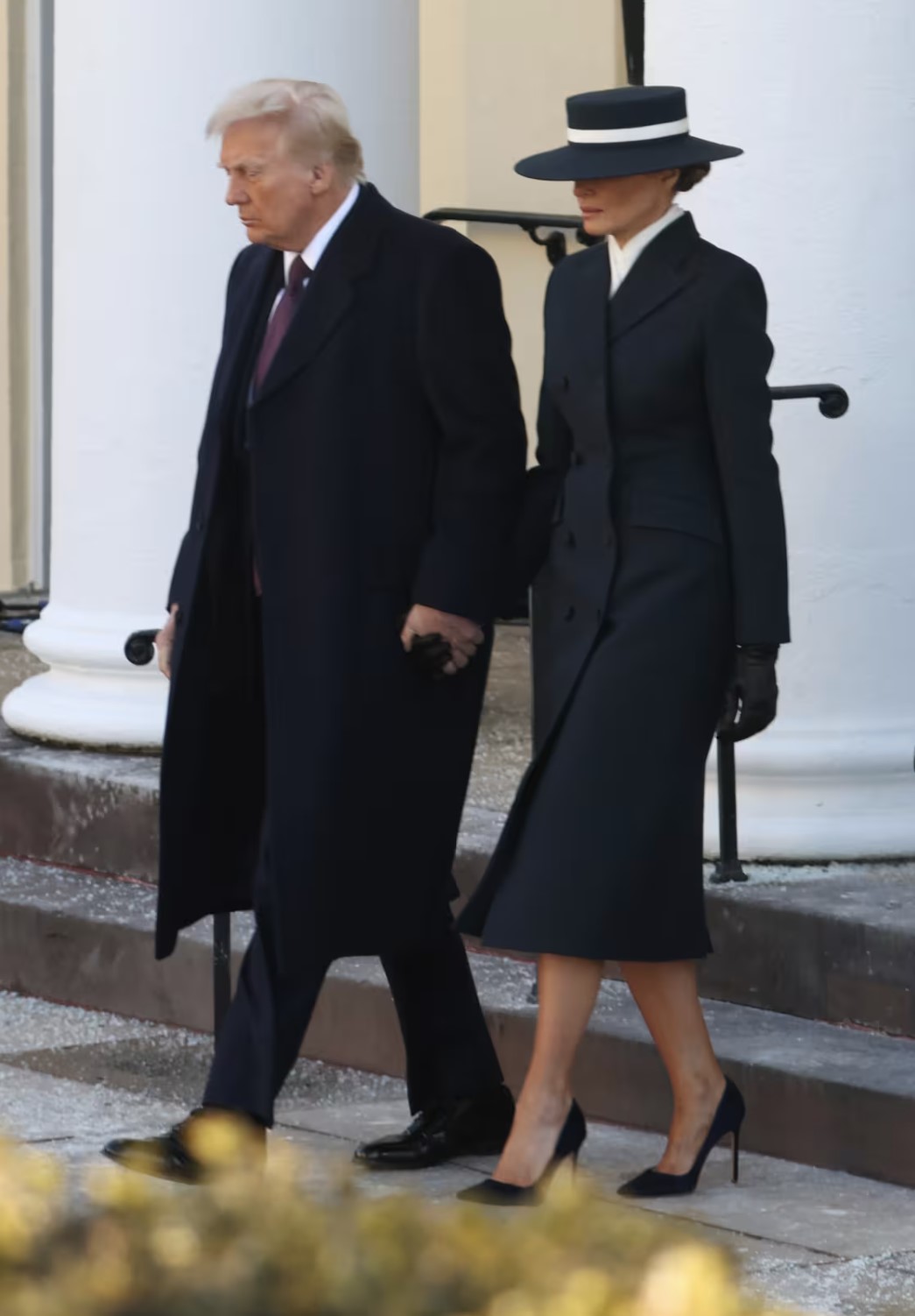 Melania Trump a abordat un stil sobru și elegant