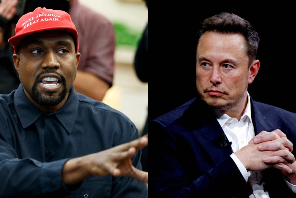 Elon Musk și Kanye West, conflict pe X