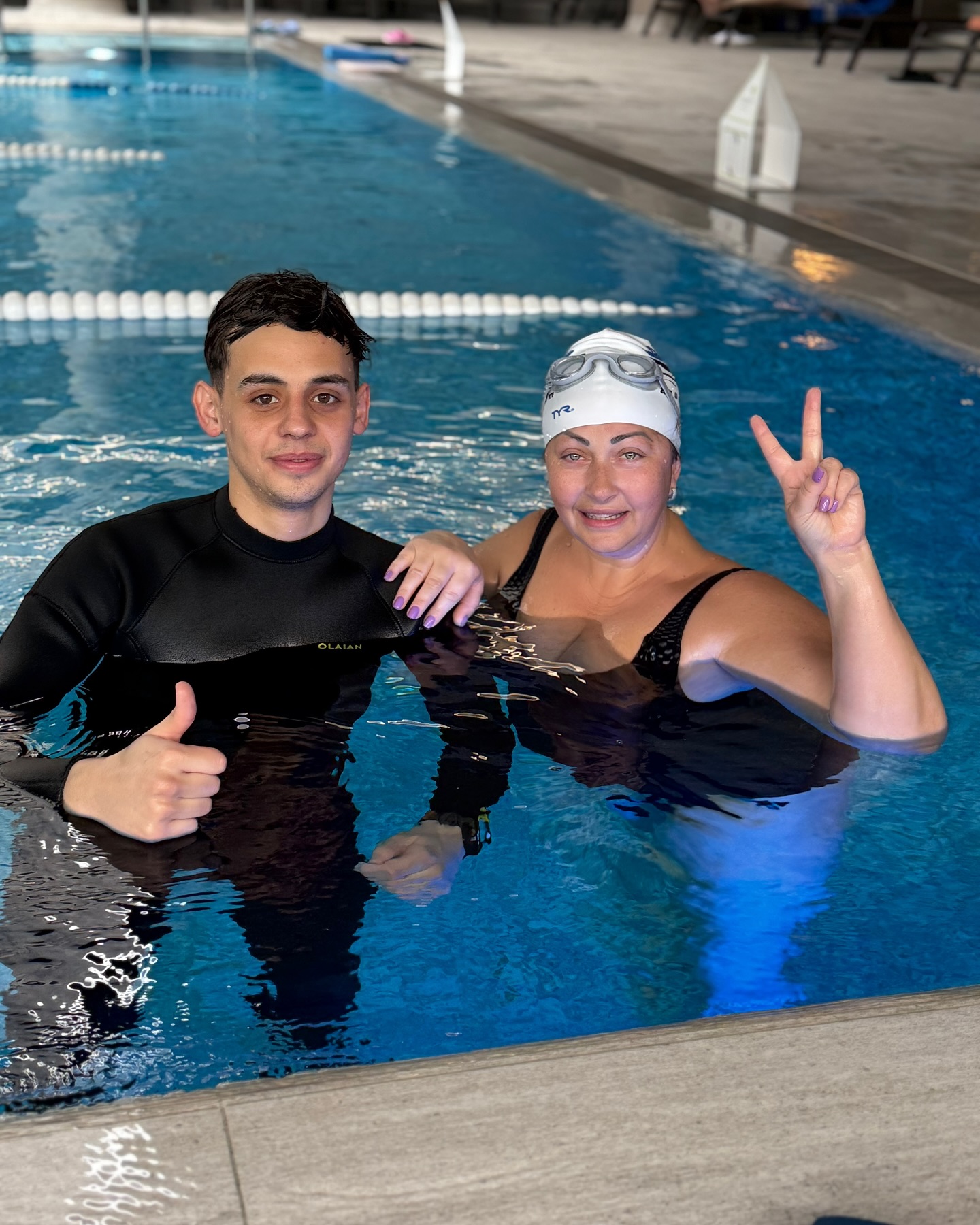 Gabriela Cristea, la înot cu un antrenor tânăr și ambițios