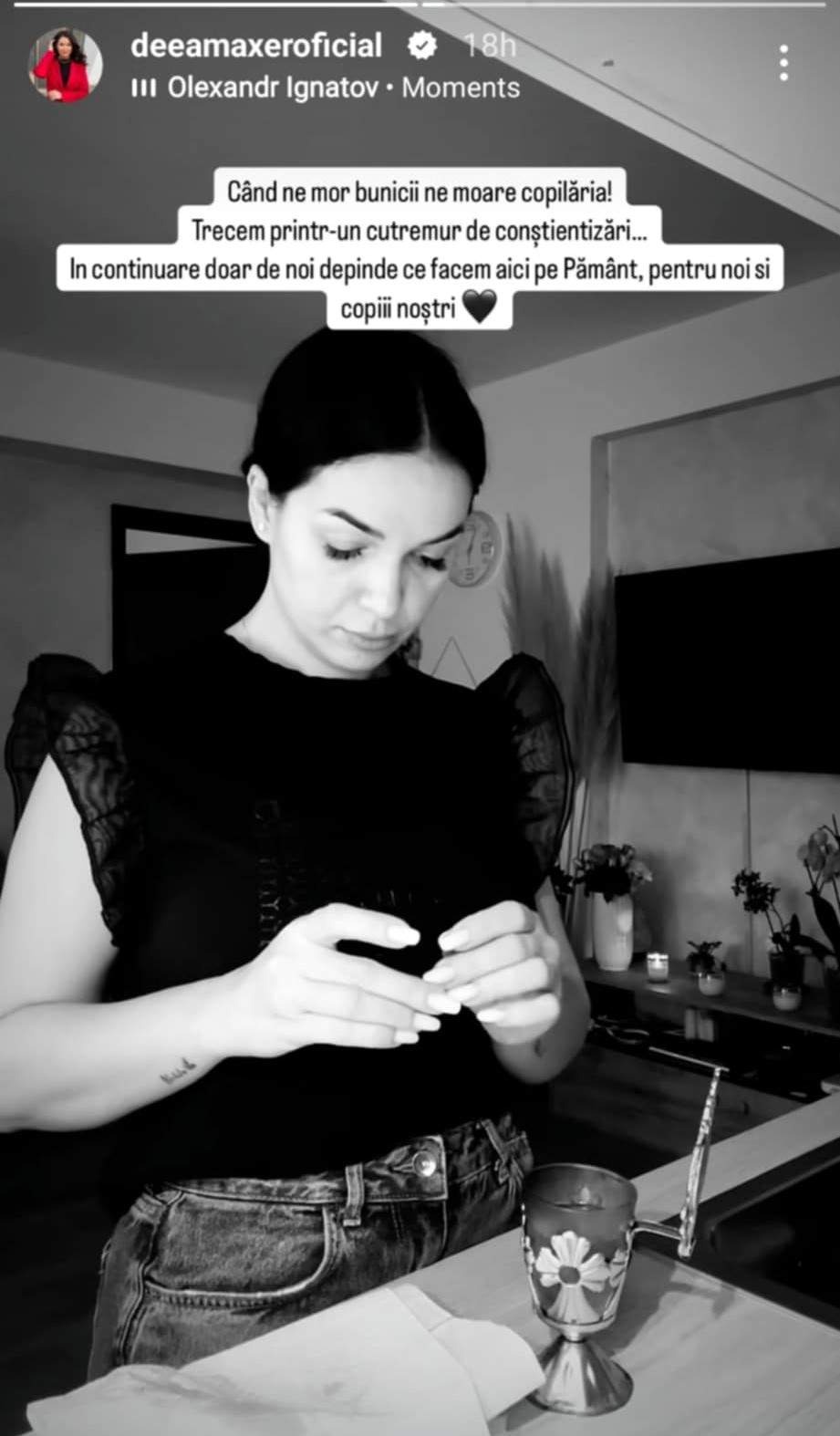 Momente grele pentru Deea Maxer