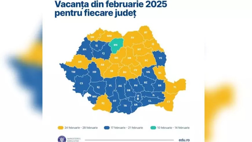 Vacanța de ski stabilită de fiecare județ, publicată de Ministerul Educației. Sursă Foto Facebook Ligia Deca