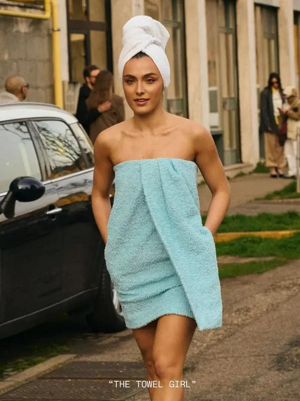 Alexia Eram i-a uimit pe toți când a apărut „în prosop”, pe stradă