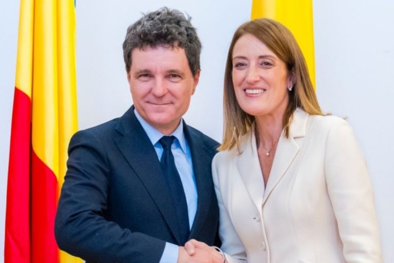 Nicușor Dan s-a întâlnit cu Roberta Metsola. Dialog despre viitorul României în Europa