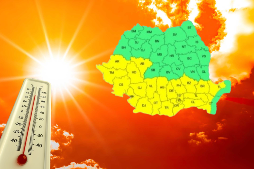 Avertizare meteo de la ANM. Bucureștiul și alte regiuni intră sub Cod Galben de caniculă