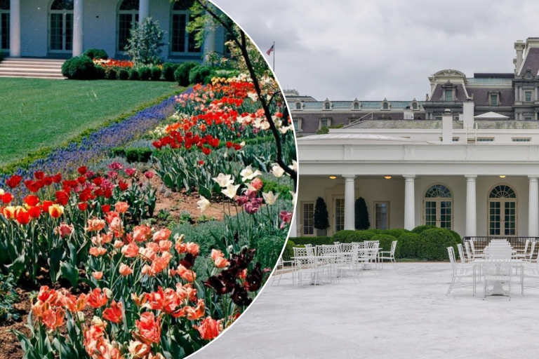 Grădina Trandafirilor de la Casa Albă, transformată complet. De la gazonul lui Kennedy la dalele lui Trump